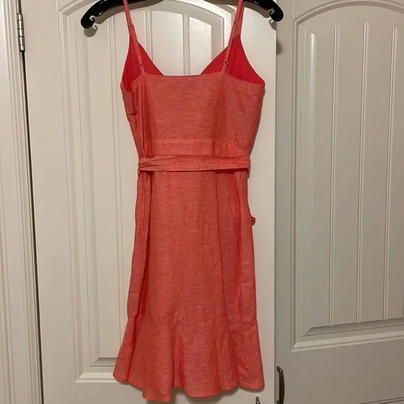 Peach Ruffle Dress - Picture 3 of 5